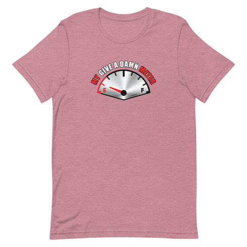 My Give A Damn Meter Short-sleeve unisex t-shirt - Mainstream Freedom